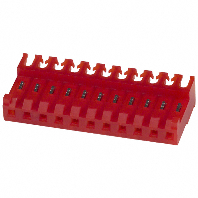 11 Position Rectangular Receptacle Connector IDC Tin-Lead 22 AWG